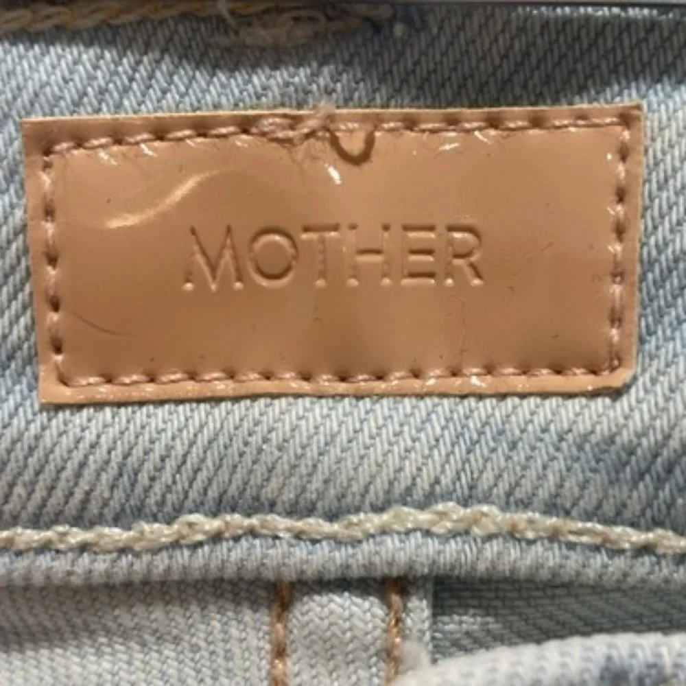 MOTHER The Pixie Tomcat High-Rise Jeans Pina Colada Paradise- Sz 30 - EUC - Picture 11 of 11